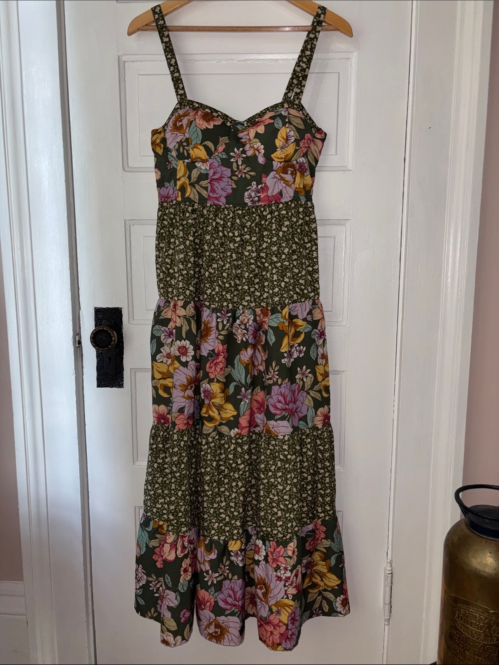BOG COLLECTIVE TIERED FLORAL DRESS